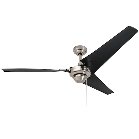 Prominence Home Almadale, 56 in. Ceiling Fan with No Light, Brushed Nickel 50330-40